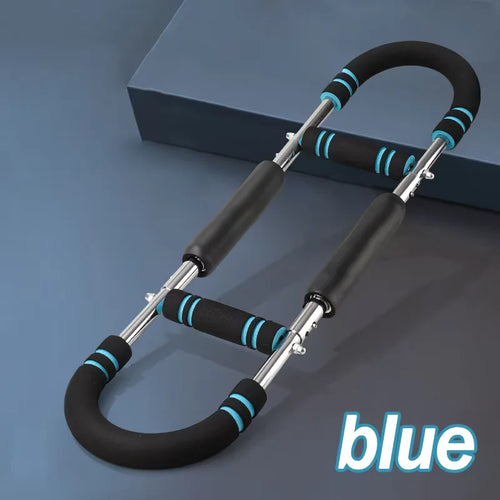 Adjustable U-Shaped Arm Exerciser with Foam Handle Spring Workout Bar Forearm Triceps Chest Expander Portable Fitness Equipment